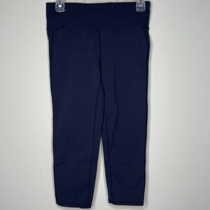 Athleta Pants Womens Medium Blue Capri Leggings Pull On Athletic Yoga